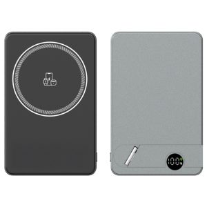 KİLYOS 10.000 MAH SİYAH MAGSAFE  ve  WIRELESS STANDLI POWERBANK