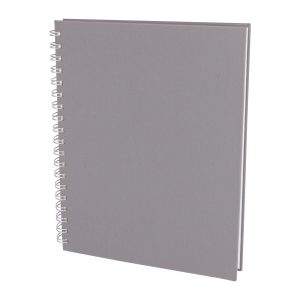 SEĞMENLER GRİ KARELİ SPİRALLİ TARİHSİZ DEFTER (19X25 CM)