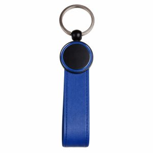AYDER LACİVERT METAL-DERİ ANAHTARLIK